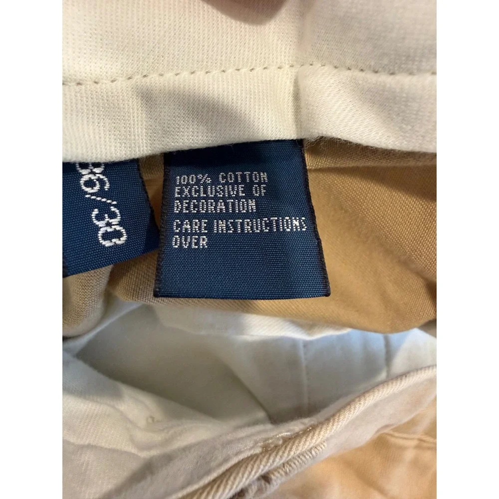 Polo Ralph Lauren Mens Prospect Pant Tan Khaki Cotton Chino Sz 36 Preppy Dadcore